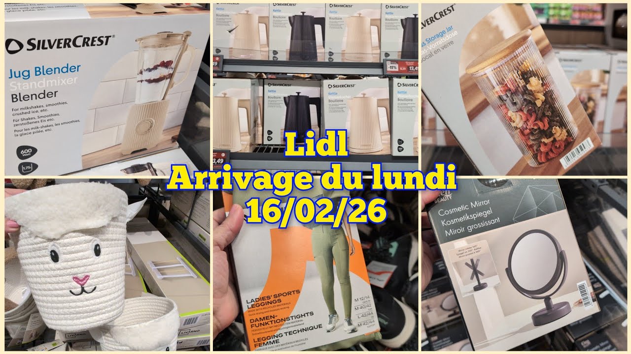 😱 ARRIVAGE LIDL DU LUNDI 16 FÉVRIER 2026 - PROMOTIONS DU JOUR 