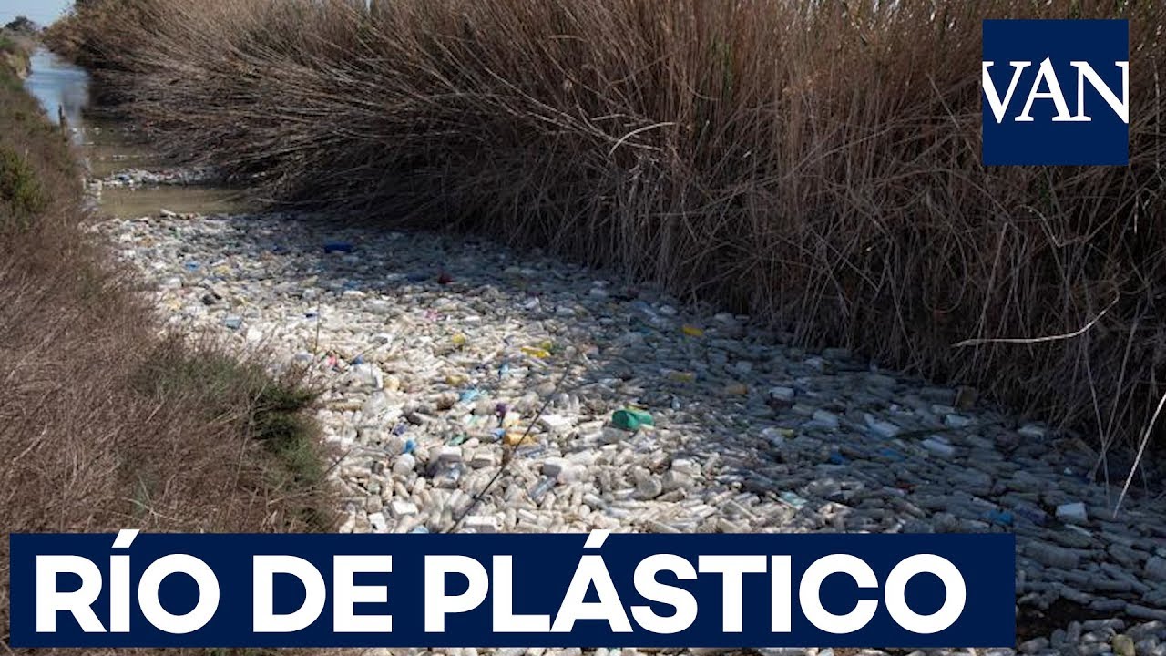 Toneladas de plásticos inundan el río Segura