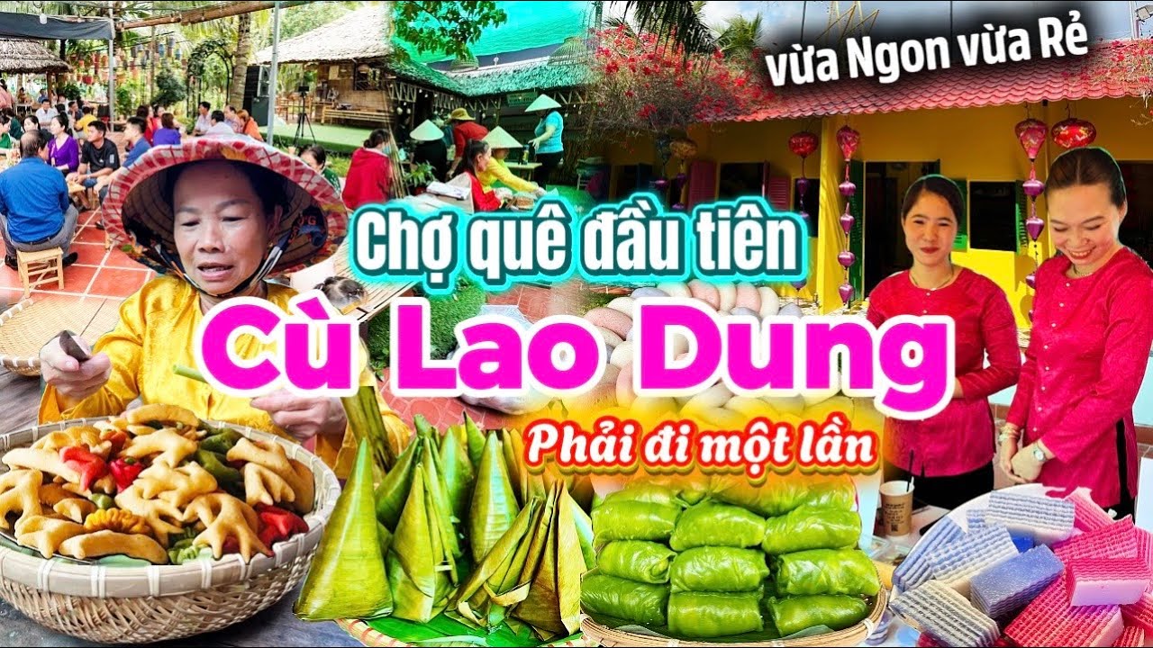 1105. Cần Thơ - Lần đầu tiên xuất hiện chợ quê ở Cần Thơ với rất nhiều món bánh dân gian ngon và đẹp