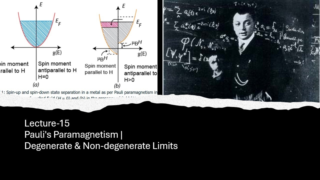 Introduction to Magnetism | Part-15 | Pauli's Paramagnetism | Degenerate & Non-degenerate Fermi Gas