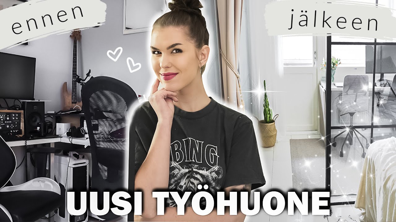 TY&Ouml;HUONE MAKEOVER: ENNEN VS J&Auml;LKEEN 🔥 Koti kuntoon #3