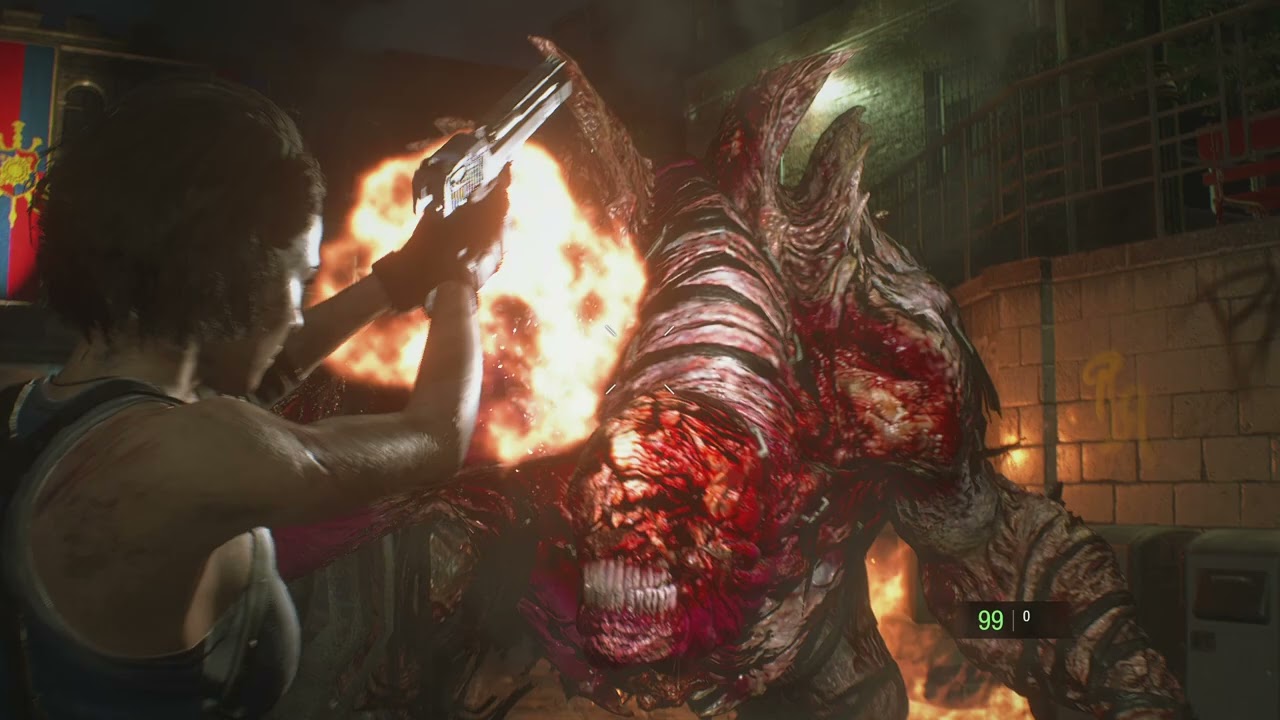 LIGHTNING HAWK VS NEMESIS RESIDENT EVIL 3 REMAKE