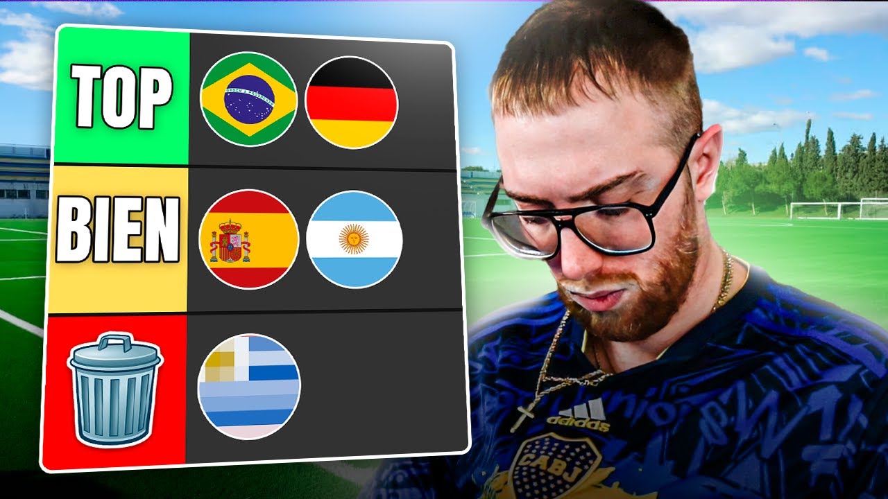 ESTE ES MI TIER LIST DE LAS SELECCIONES DE FÚTBOL MÁS HISTÓRICAS