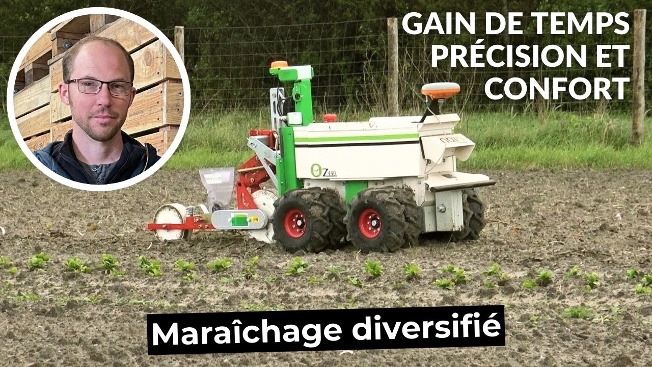 [Témoignage] Le robot OZ trace les sillons, sème et bine chez le maraîcher Bastien Danneels