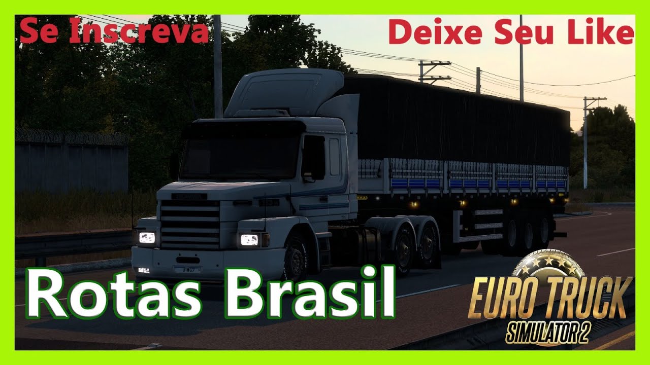 🔴Euro Truck Simulator 2 + Mapa Rotas Brasil, entregando de Resende para Piraí de 113!