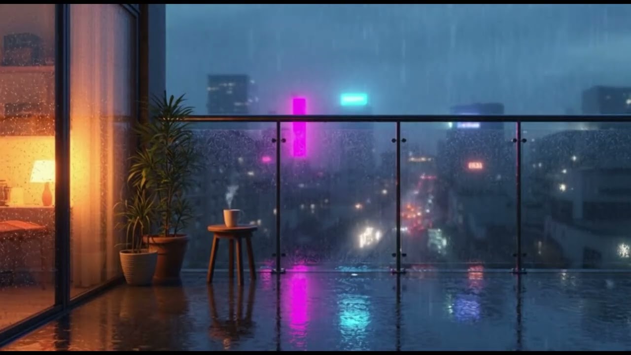 Rainy Night Lo-fi 🌧️ beats to study, focus & relax
