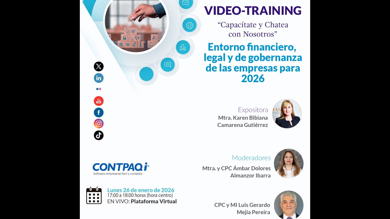 Video-Traning Enero 2026 | Entorno financiero, legal y de gobernanza de las empresas para 2026