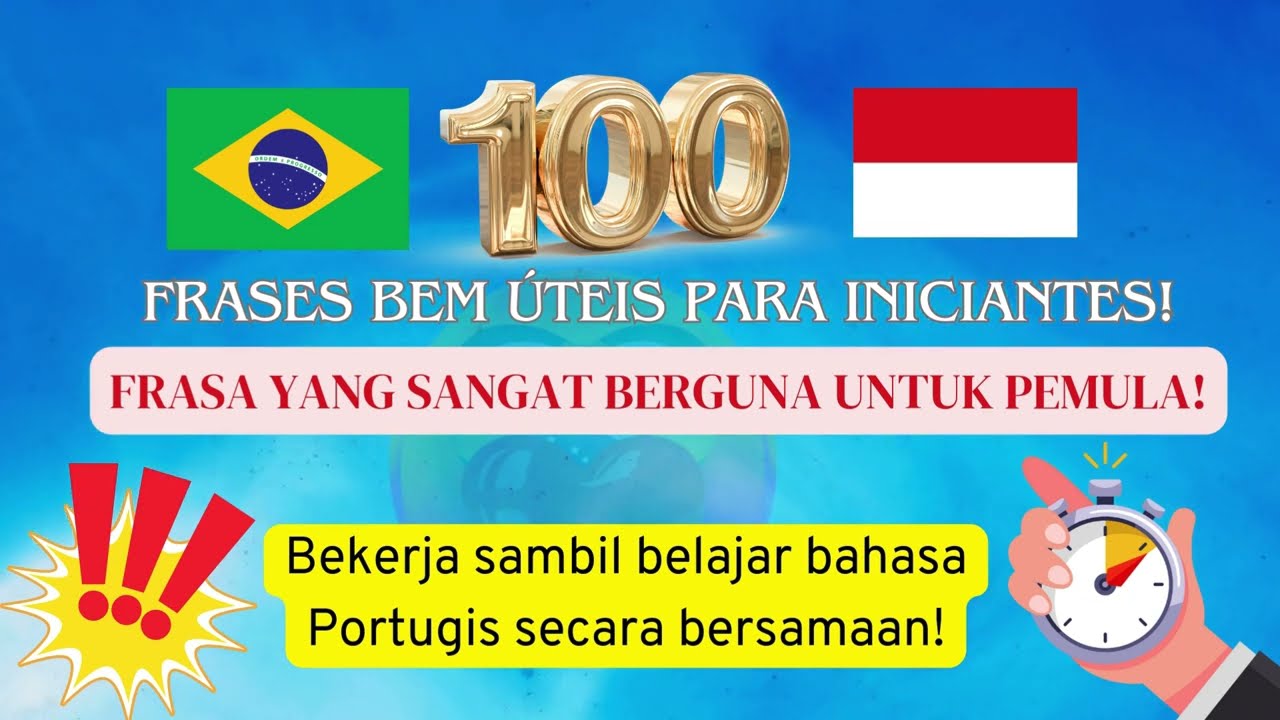 100 Frasa Penting Bahasa Portugis ! #100 Frases Úteis em Português