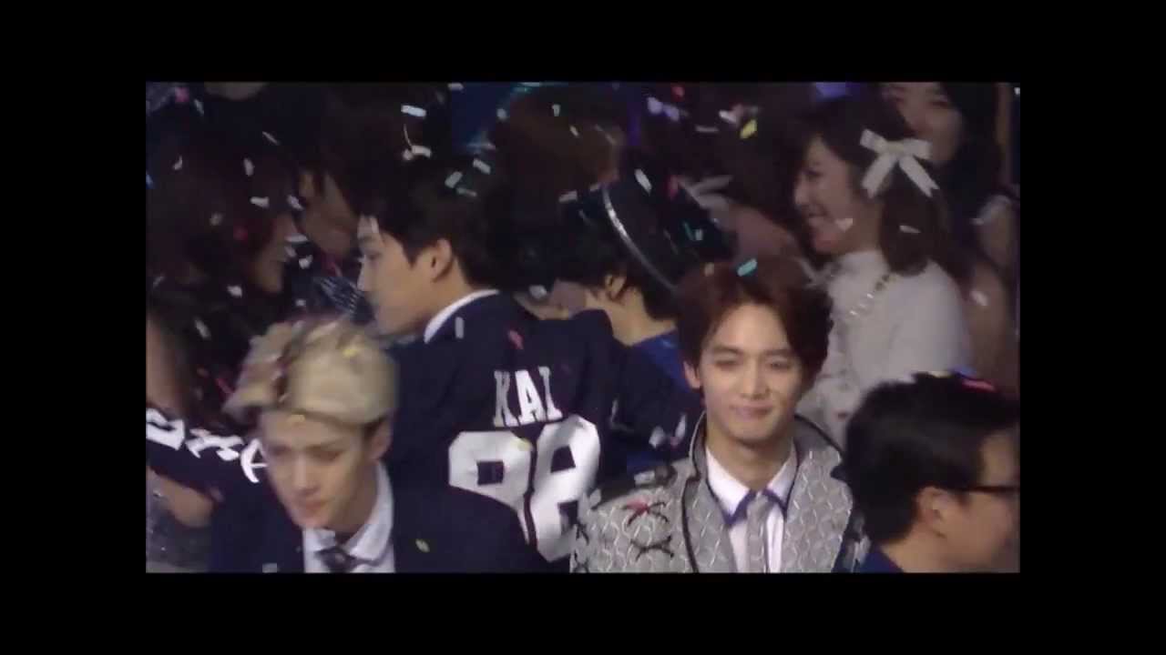 131231 MBC Gayo SHINEE TAEMIN & EXO KAI focus