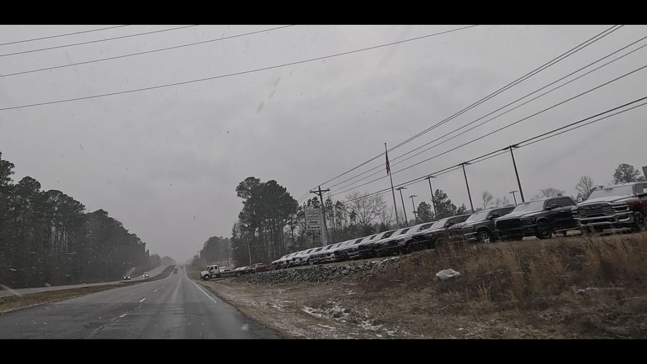 Aiken Augusta Hwy...but snow!