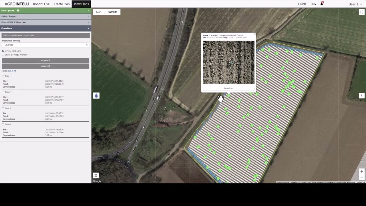 Virtual Field Walk CropEye - in Polish