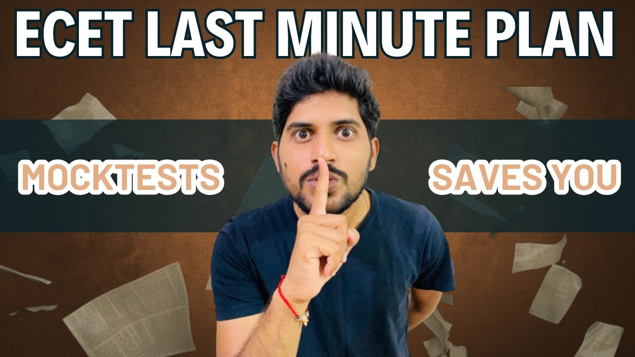 ECET Last Minute Preparation Plan | Mock Tests That Save Your Rank
