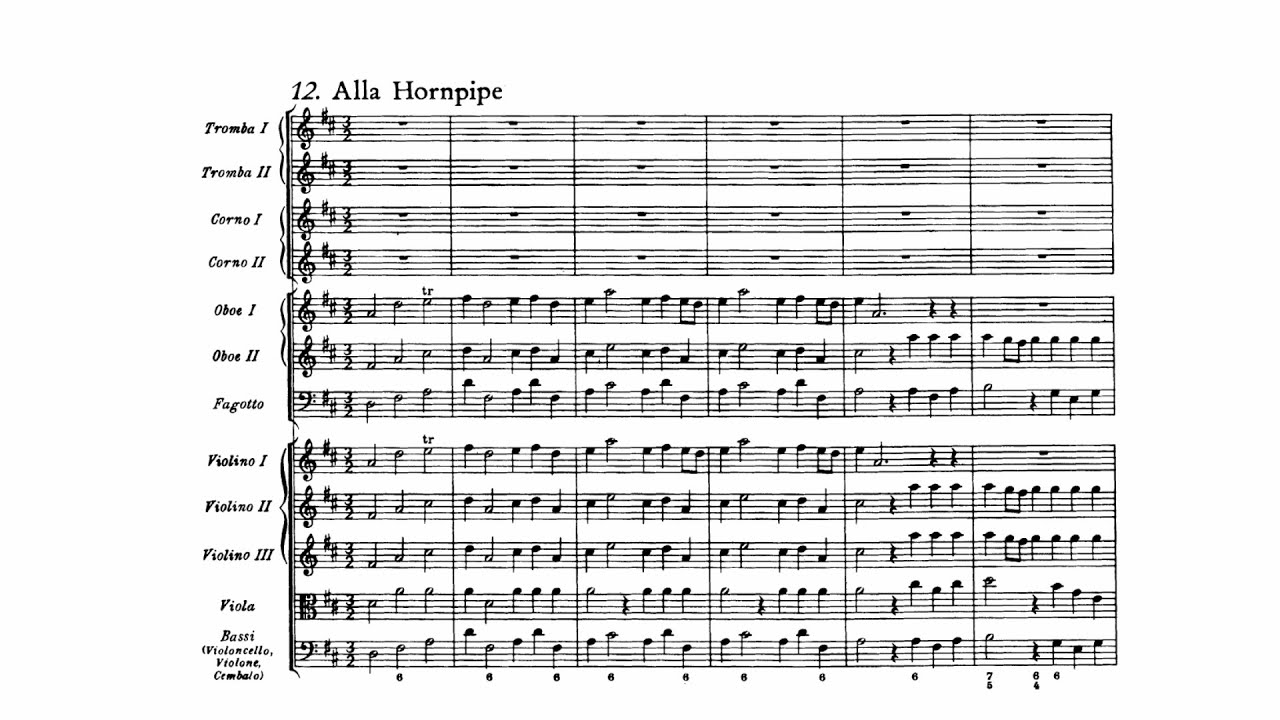 H&auml;ndel: Water Music Suite No. 2 in D major, HWV 349 (with Score)