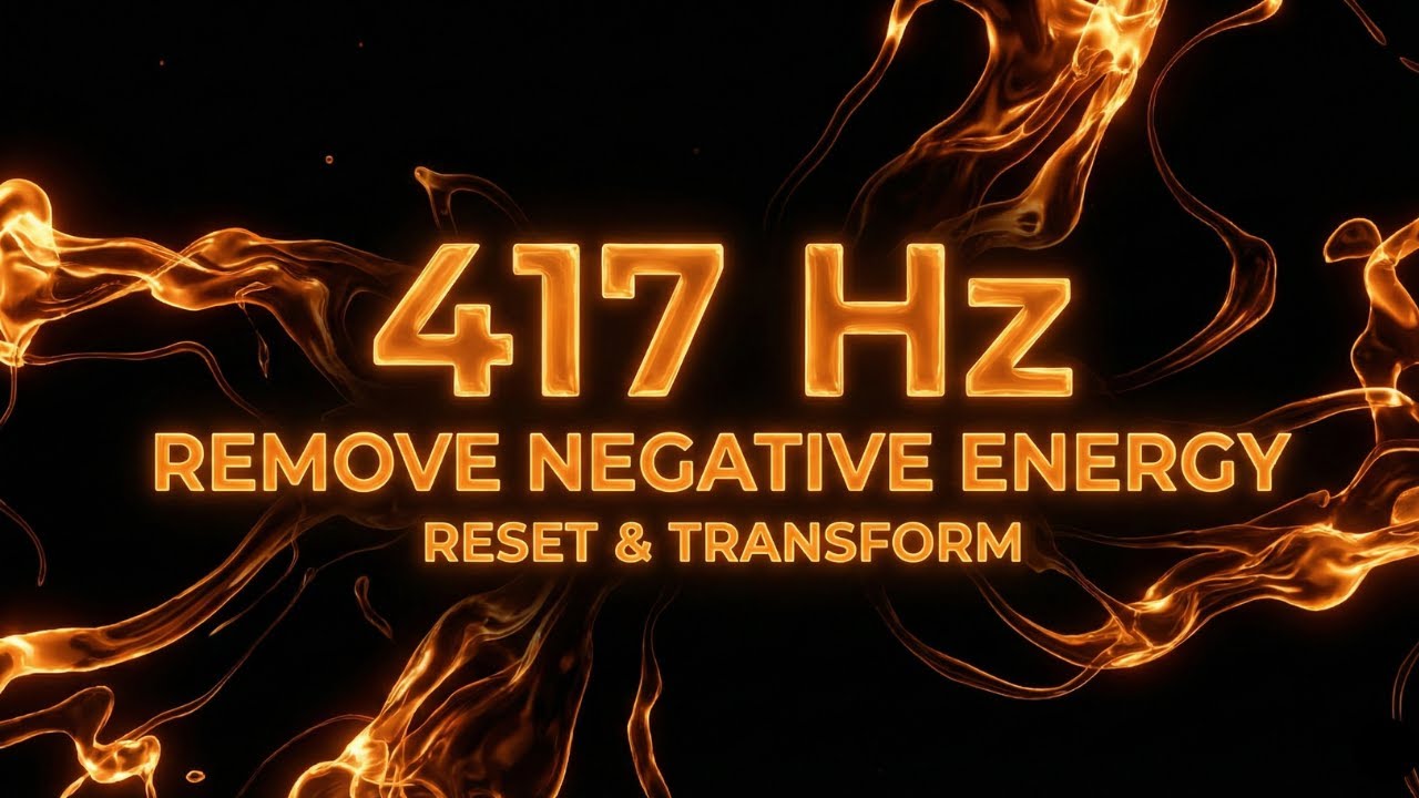 417Hz Healing Frequency 🟠 Remove All Negative Energy | Sacral Chakra Reset & Deep Sleep | OLED