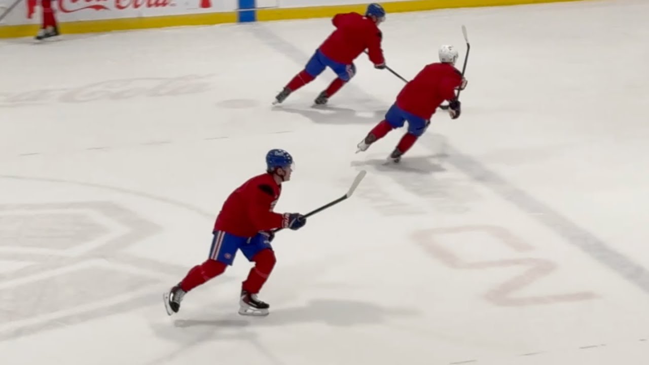 Cole Caufield Looked Great at the Practice Today!