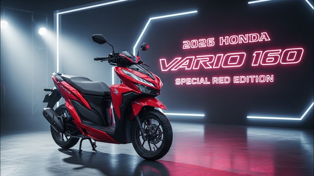 New 2026 Honda Vario 160 Special Red Edition Finally Launched – The Sportiest Urban Scooter Yet!”