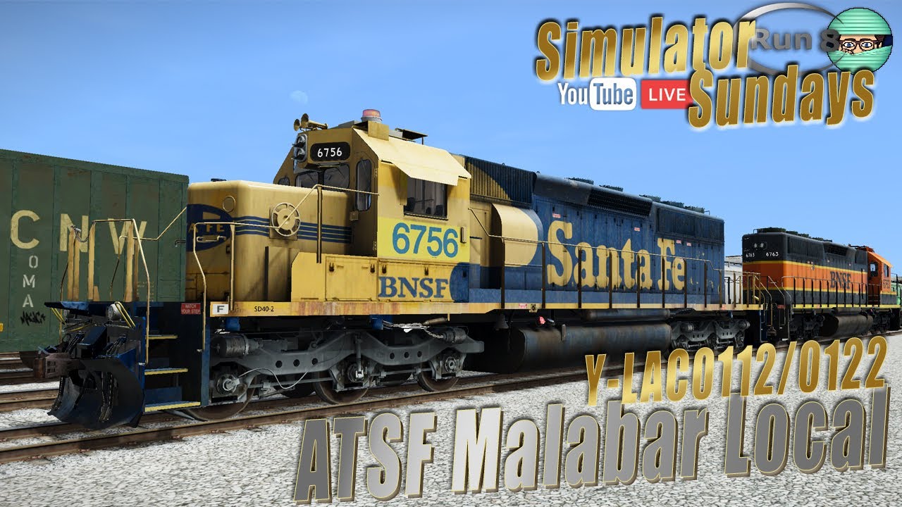 Run 8 Live | ATSF Malabar Local | Y-LAC0112/0122
