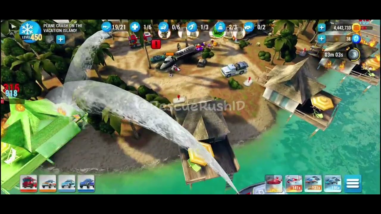 PLANE CRASH ON THE VACATION ISLAND❗️LEVEL450❗️EMERGENCY HQ GAMEPLAY STRATEGY