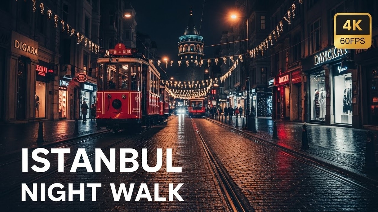 НОЧНАЯ ПРОГУЛКА ПО СТАМБУЛУ 2026 🇹🇷 Таксим - Эминёню | 4K 60FPS