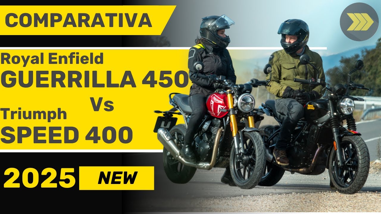 Comparativa Triumph Speed 400 vs Royal Enfield Guerrilla 450 💥 Duelo Imperial A2 💥