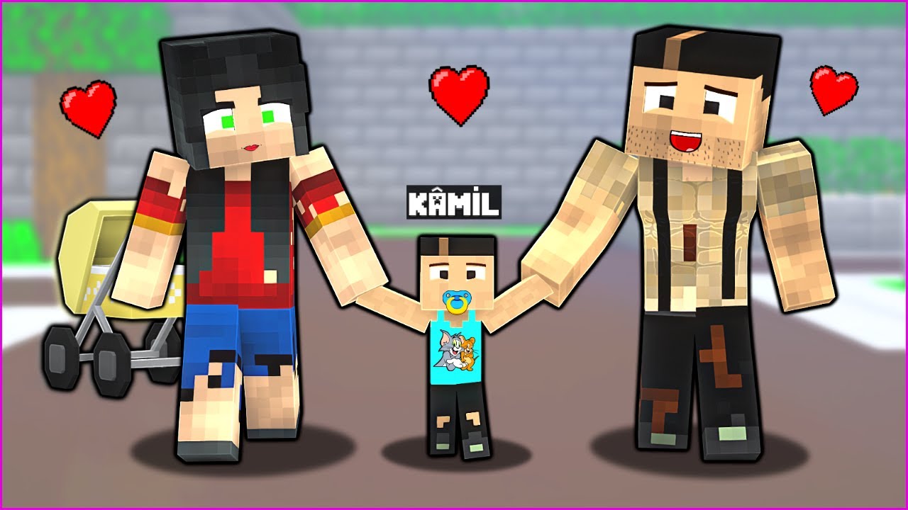KEMAL VE CEREN'in BEBEĞİ OLDU! 😱 - Minecraft