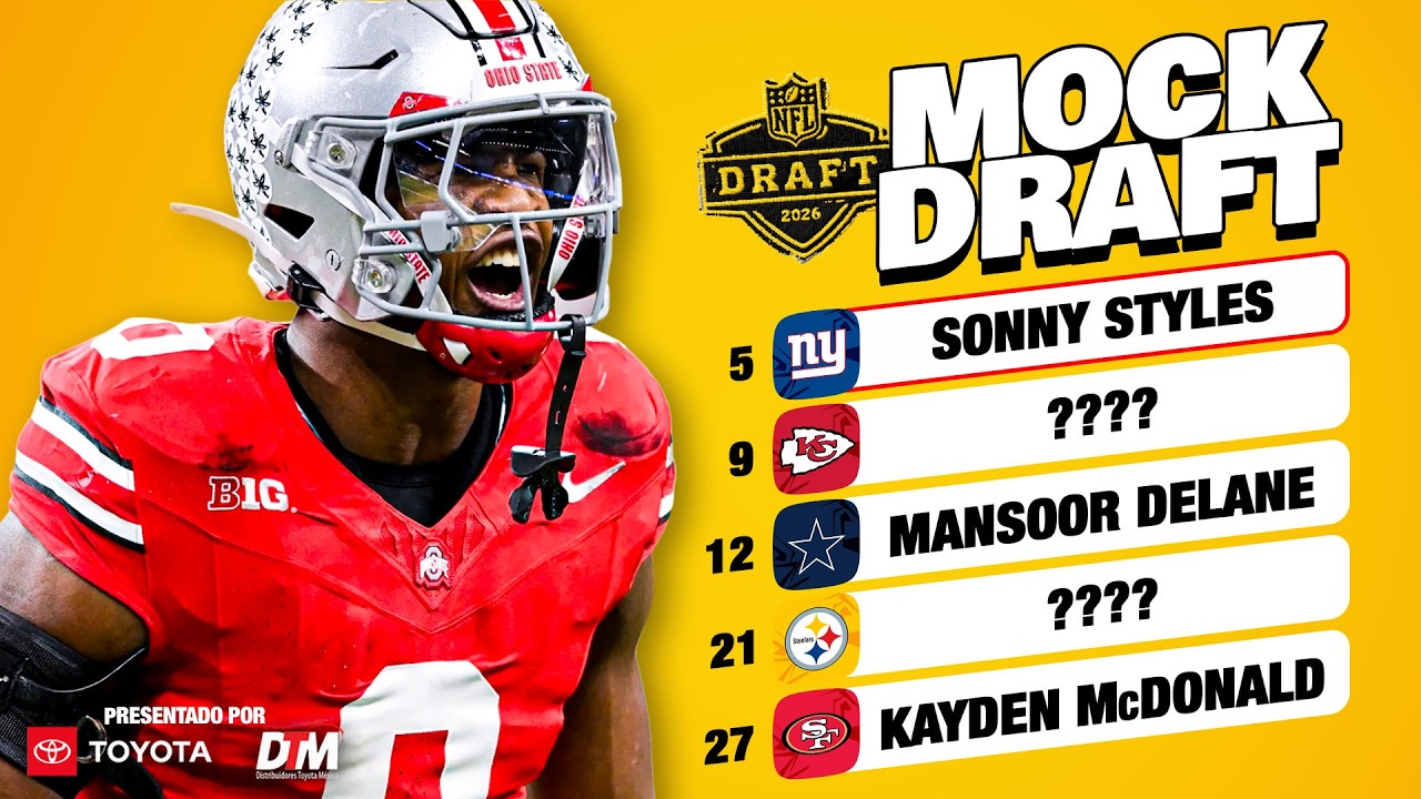 NFL MOCK DRAFT 2026 1.0 | Predicción REALISTA de la Primera Ronda