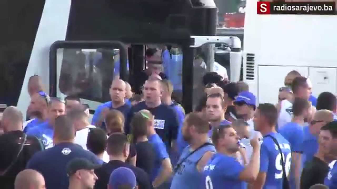 Huligani Lech Poznana koji su pravili nerede u Vogošći stigli na Koševo