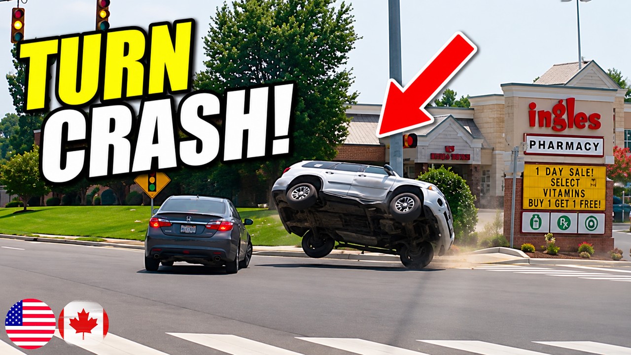 DRIVER TURNS RIGHT WITHOUT LOOKING - 1021 | Driving Fails