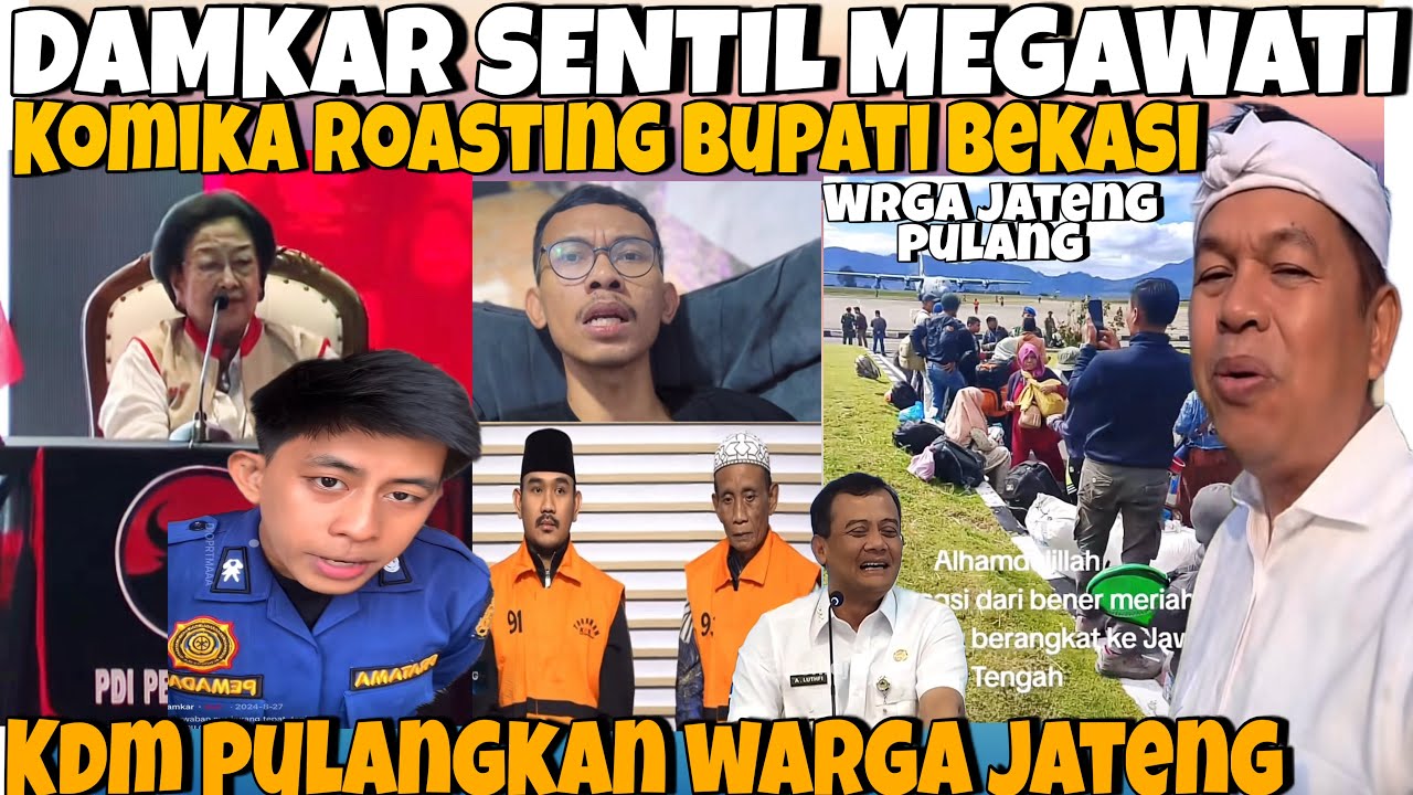 Bravo‼️KDM PULANGKAN 3 WARGA JATENG DRI ACEH-DAMKAR SENTIL MEGAWATI KRNA DI ANGGAP LAMBAT WKWK