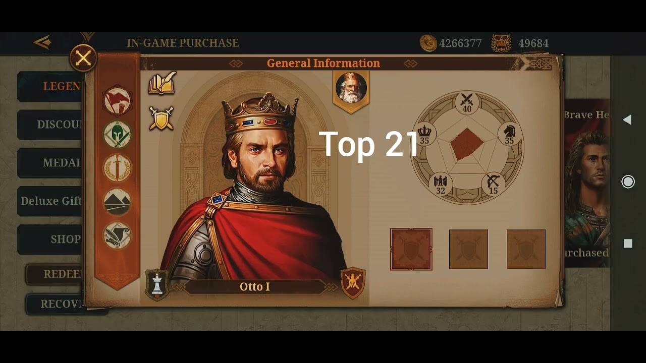 European War 7 : Mediavel Top 50 General