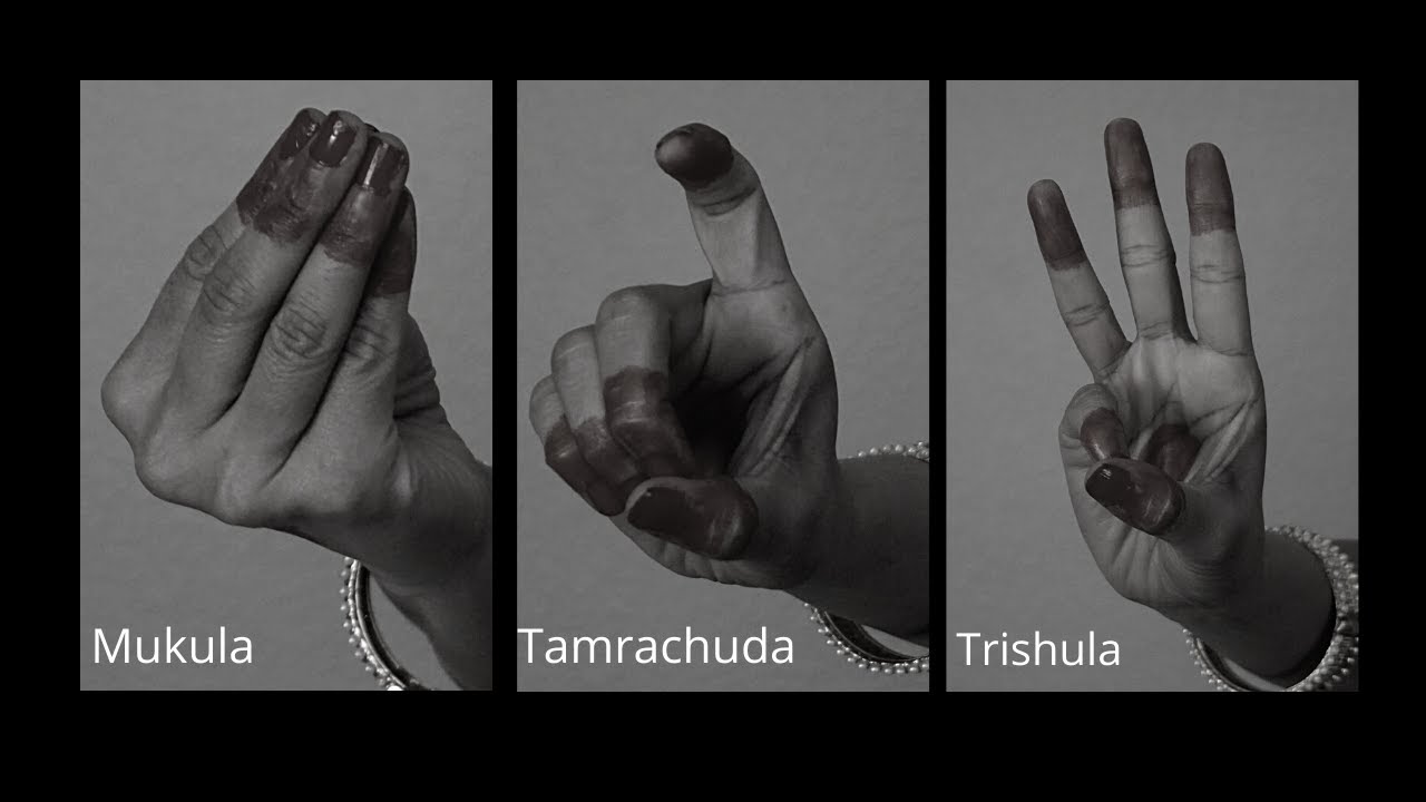 Mukula, Tamrachuda & Trishula hastas