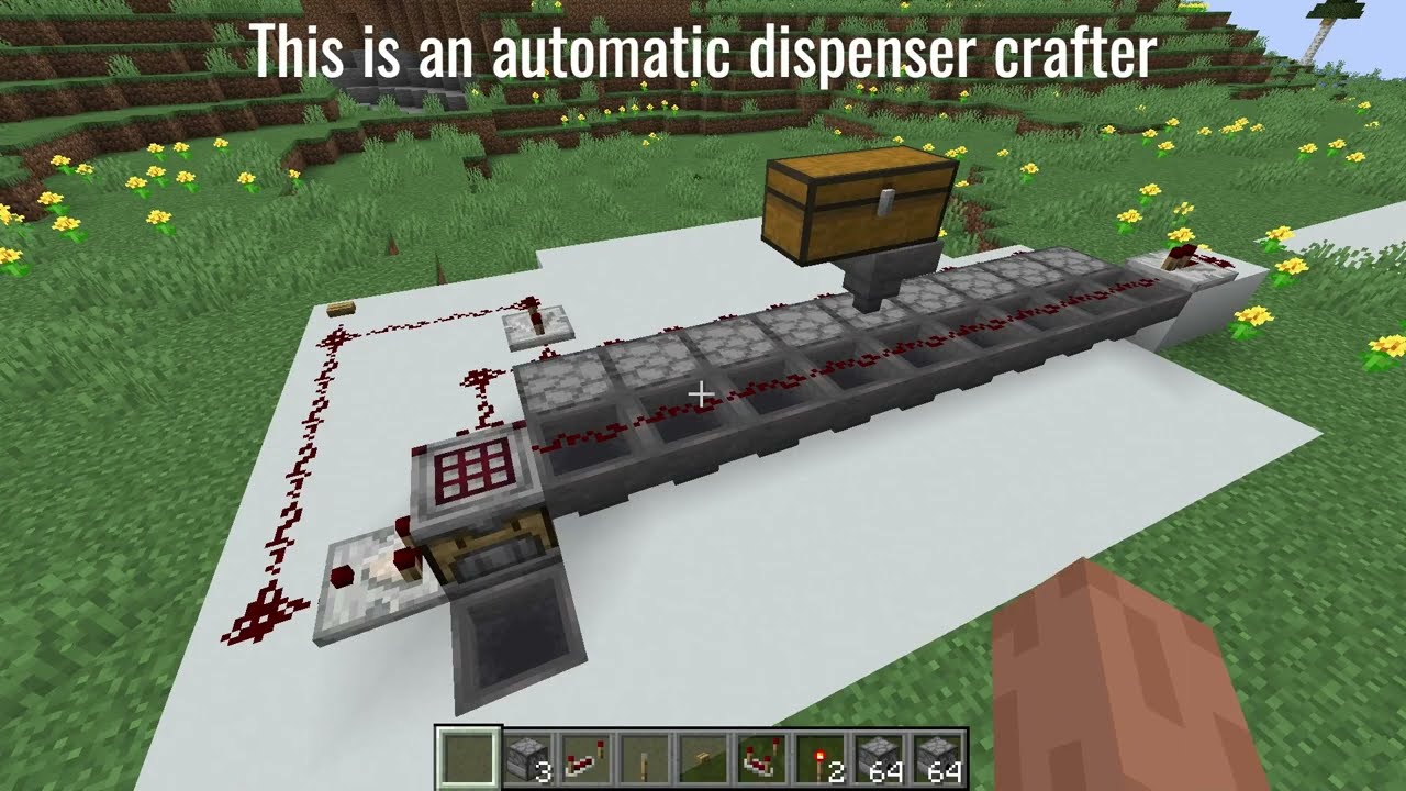 Automatic Dispenser Crafter - Minecraft 1.21 Snapshot