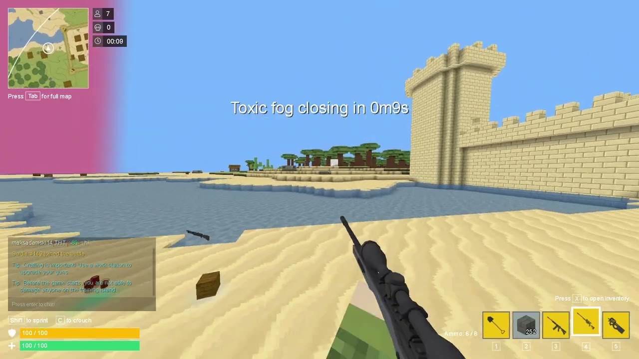 Toi da thang trong battle royale [Voxiom.io]