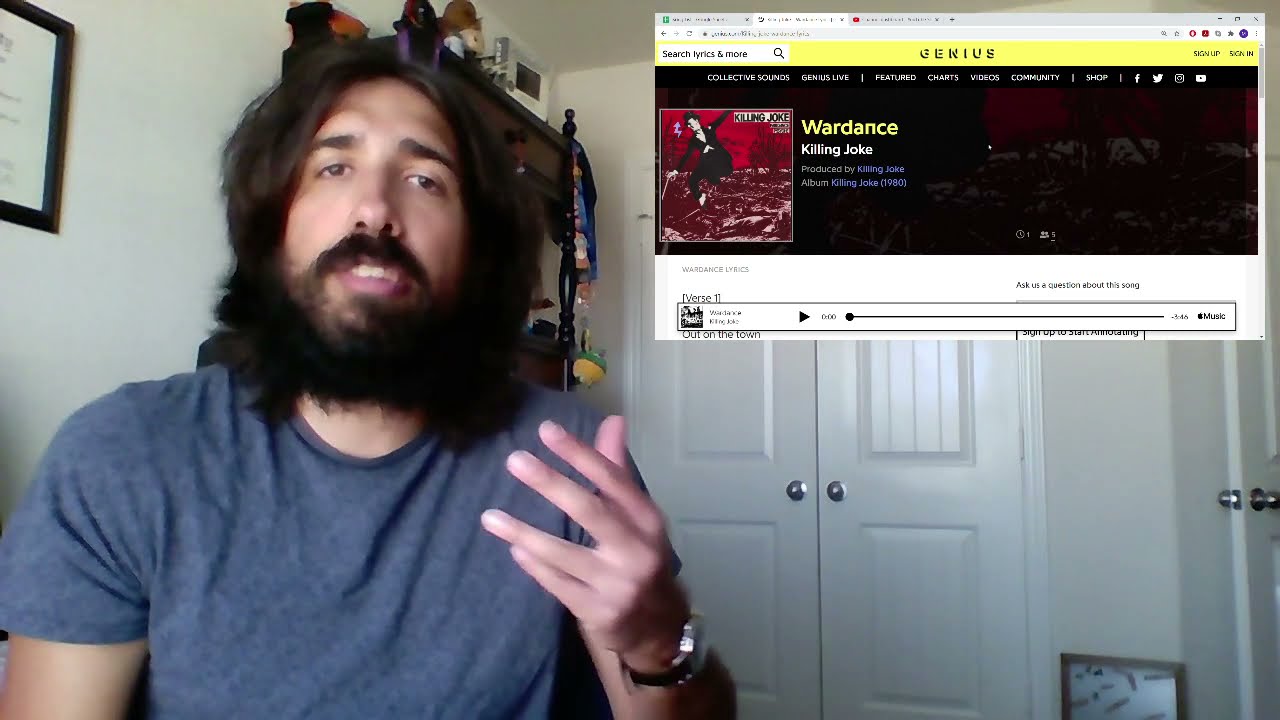 Killing Joke - Wardance [REACTION]