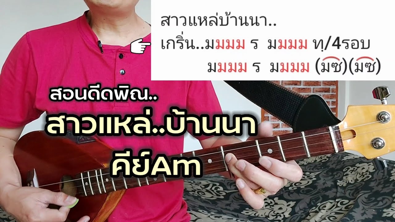 สอนดีดพิณ|สาวแหล่บ้านนา|ສາວແຫລ້ບ້ານນາ|หนิง ซิงกิ รีวิวบรรเลง|ning singi