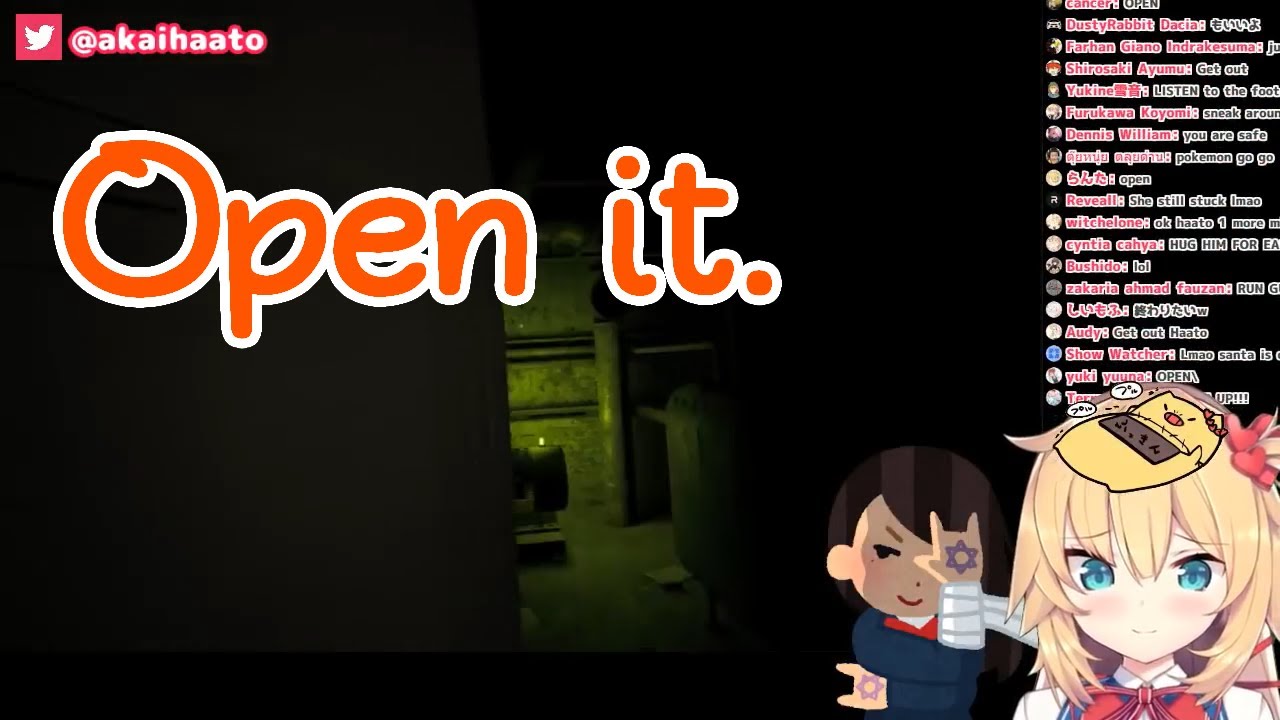Akai Haato open locker at the worst time
