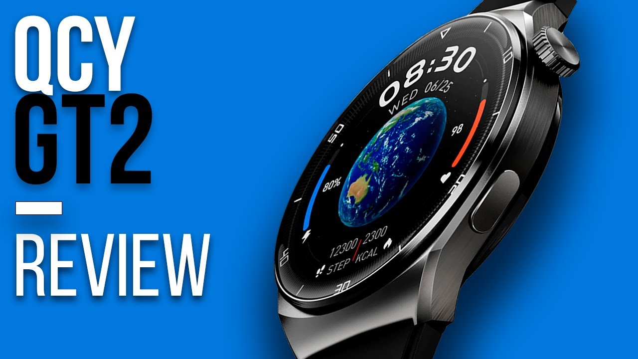 QCY WATCH GT2 Unboxing Review - AMOLED 60Hz, CARGA P/ INDUÇÃO e AÇO INOXIDÁVEL! Mas vale a pena?