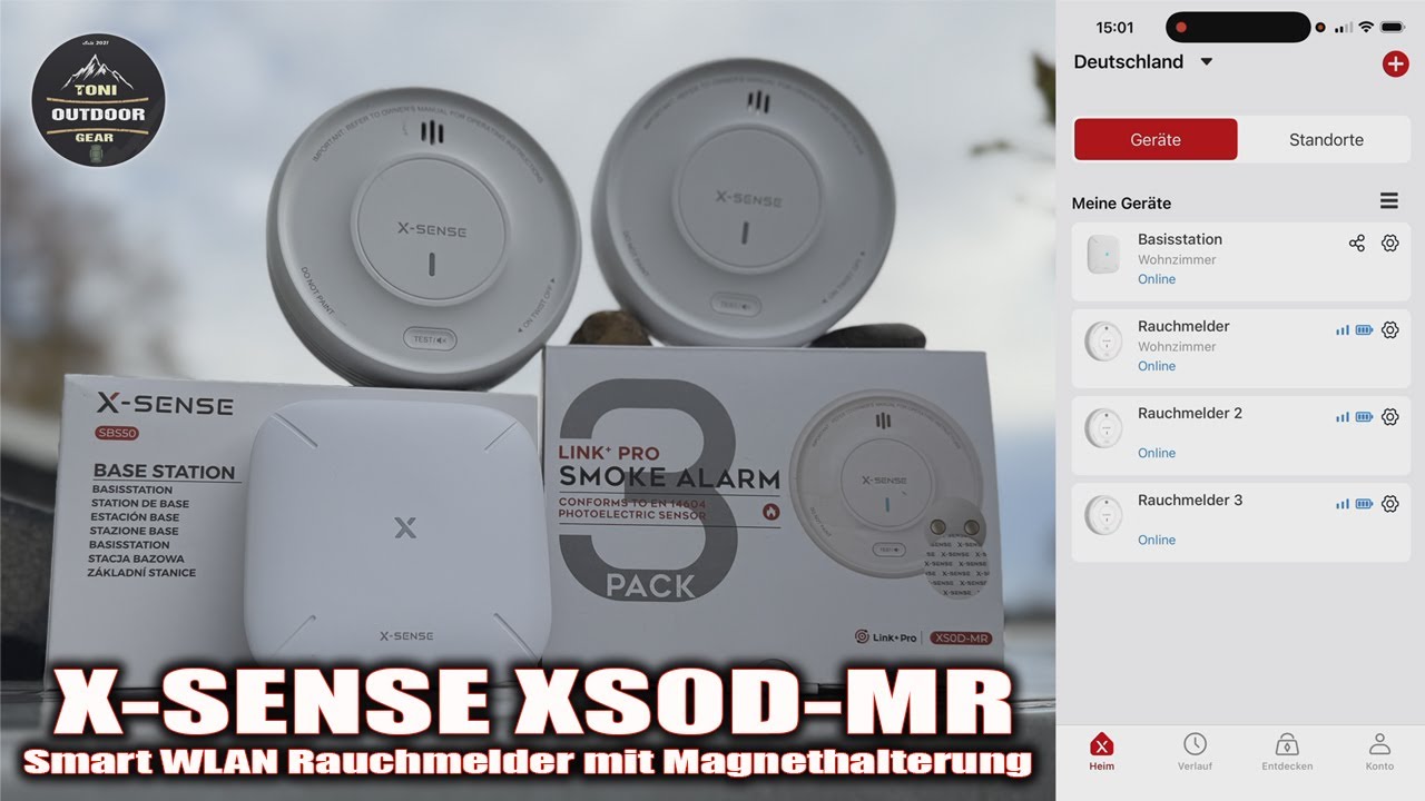 Smarter WLAN Rauchmelder X Sense mit Sprachausgabe - App XS0D-MR #x-sense #rauchmelder #smart #wifi 