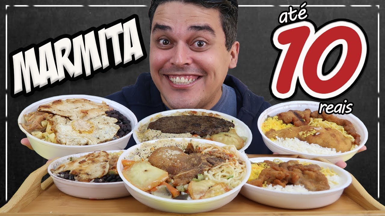 EXPERIMENTAMOS MARMITAS DE ATÉ 10 REAIS! - Será que deu bom?  |  Ifood