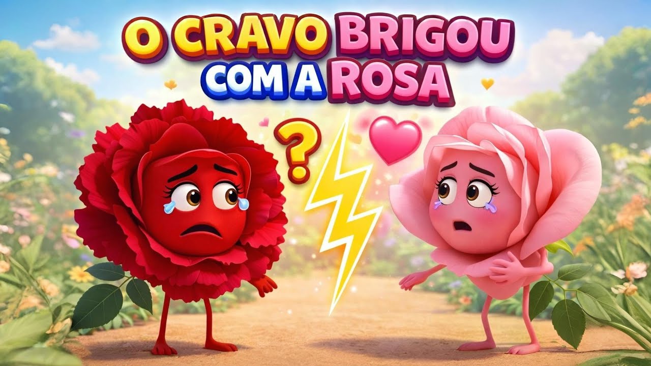 O Cravo Brigou com a Rosa 🌹🌸 | Cantiga Infantil Animada | Música para Crianças