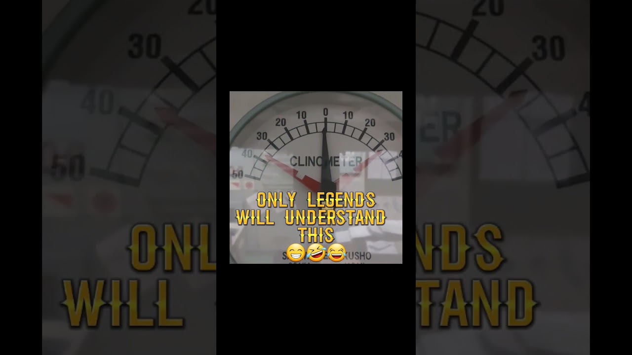 If this Clinometer is accurate you better start securing your things | Only Legends will understand