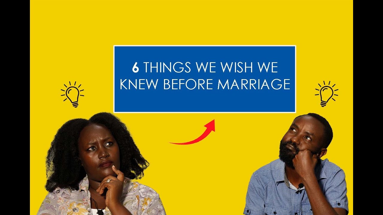 6 THINGS WE WISH WE KNEW BEFORE MARRIAGE|Watch before you get married!#Family#Marriage#Relationship