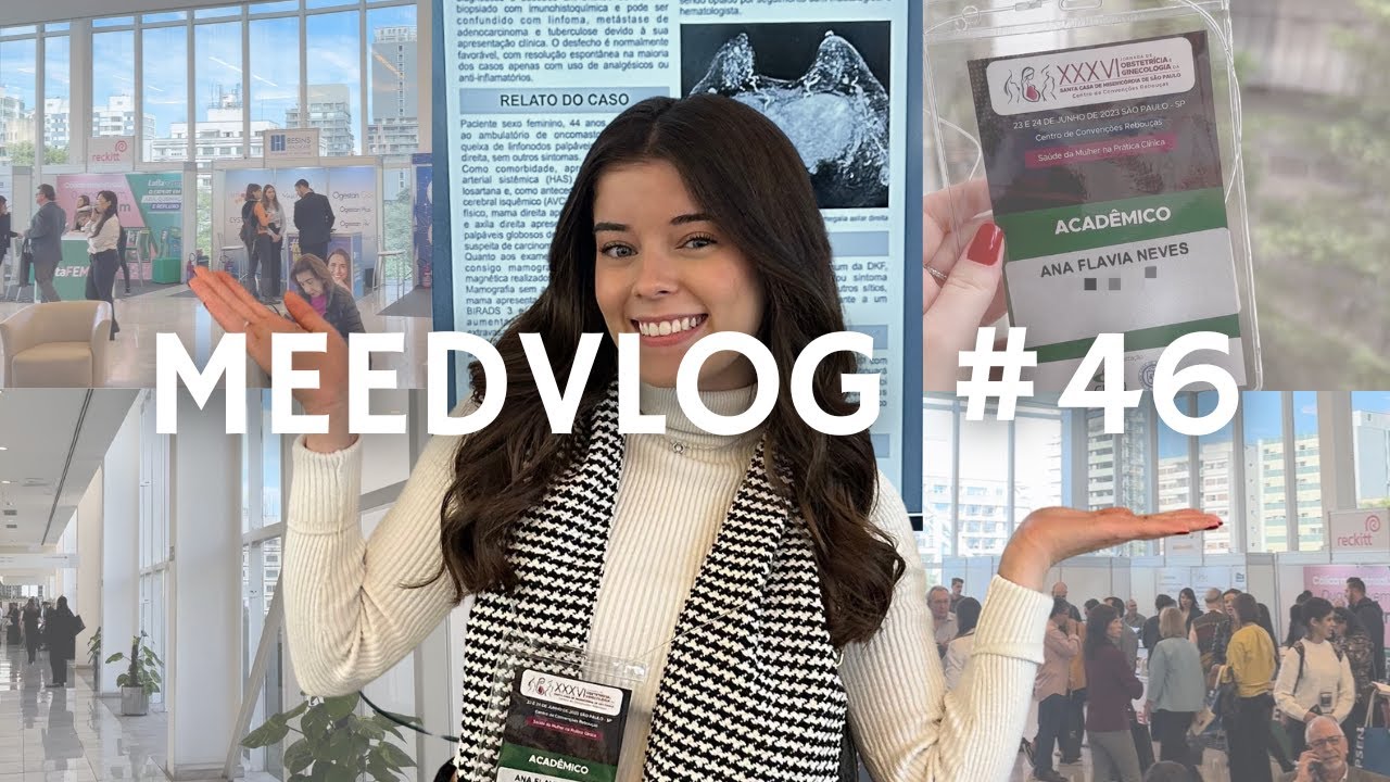 MEEDVLOG #46 - ROTINA DE UMA ESTUDANTE DE MEDICINA | APRESENTEI MAIS UM TRABALHO CIENTÍFICO