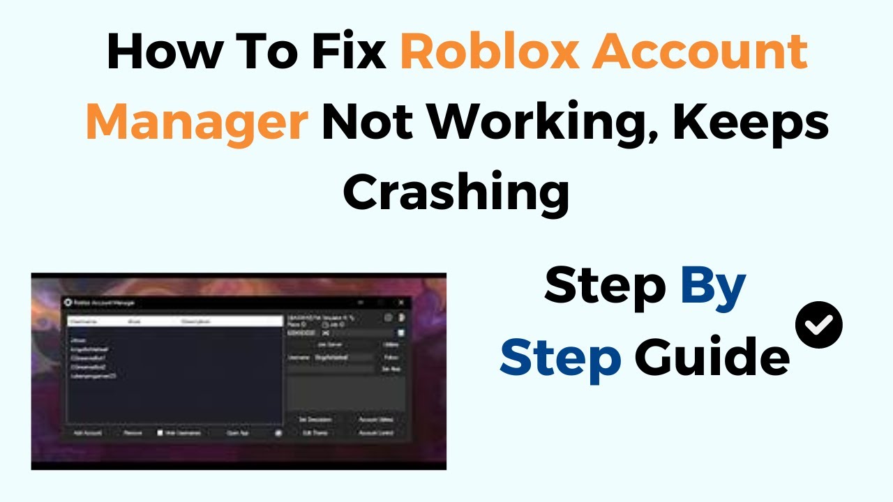How to Fix Roblox Account Manager Not Working or Crashing (2026 Troubleshooting & Fix Guide)
