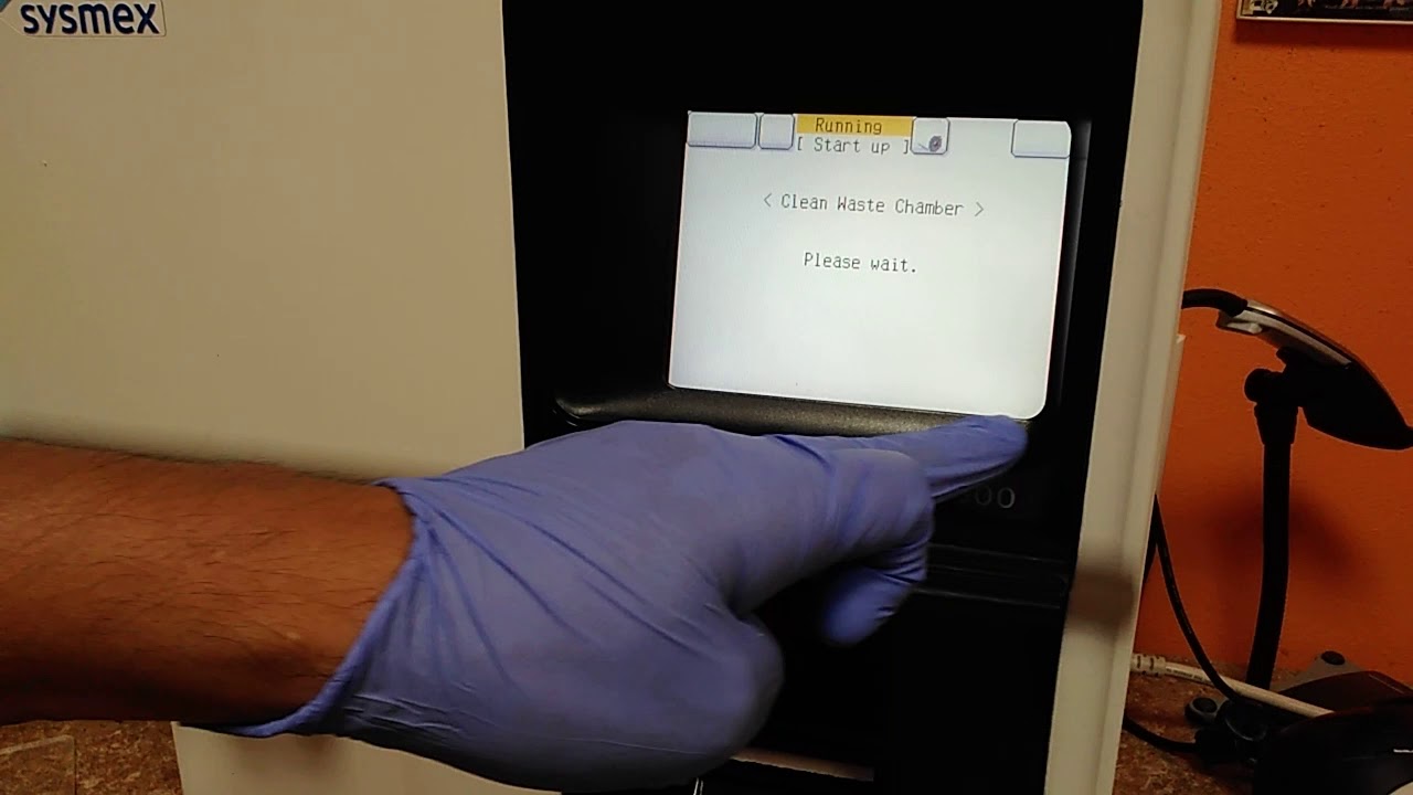 How to clean waste chamber on symex xp300  CBC analyzer
