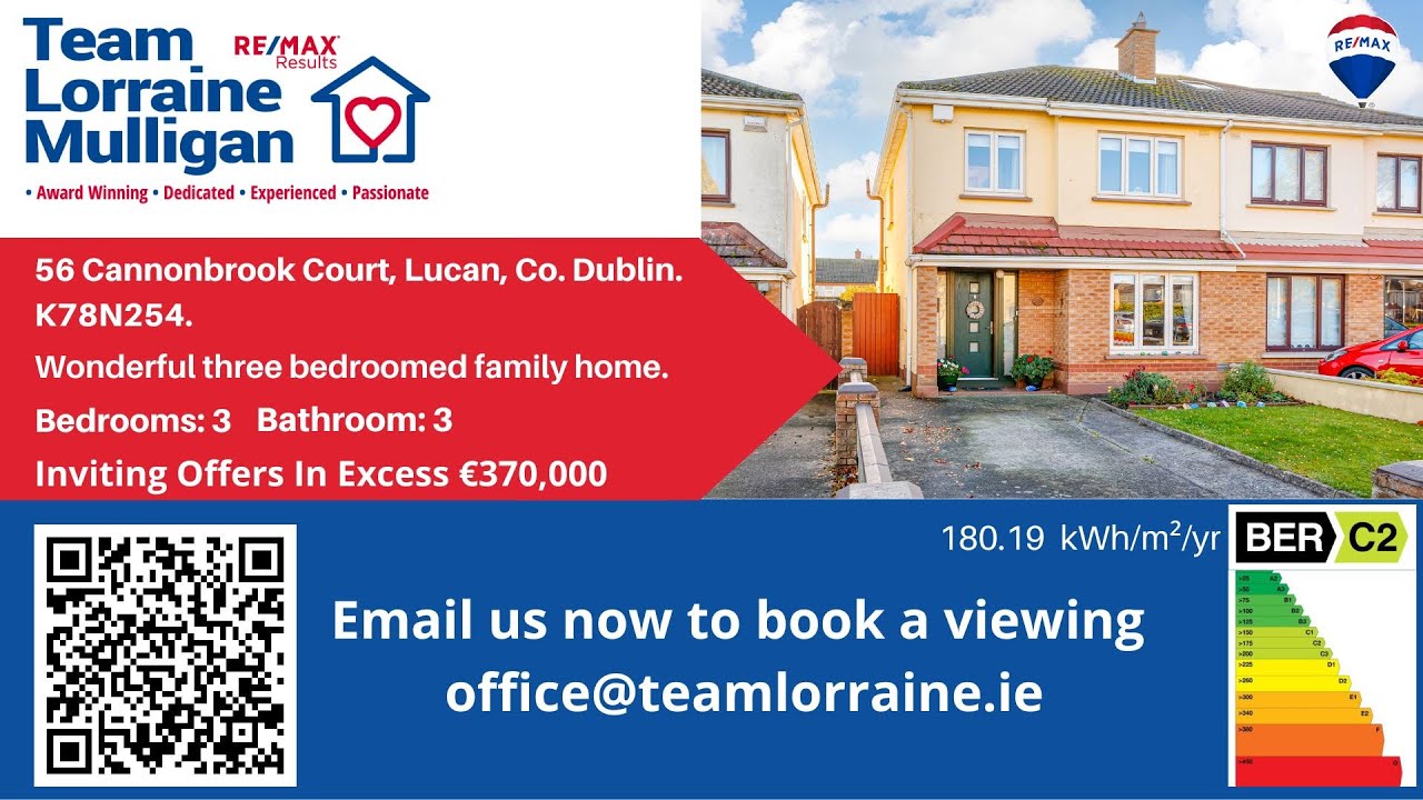 ⭐ WELCOME TO 56 CANNONBROOK COURT, LUCAN, CO DUBLIN, K78 N254. ⭐