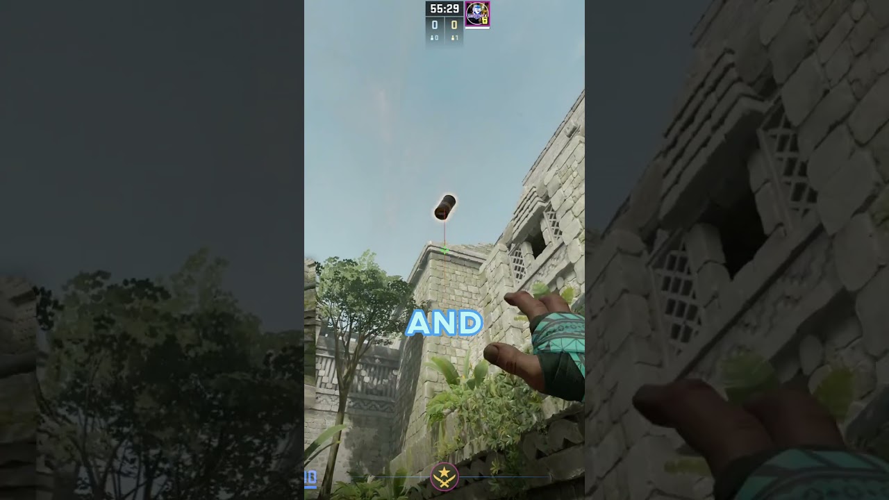 How Pros Smoke Cave from T Spawn #cs2 #cs2smokes #cs2clips