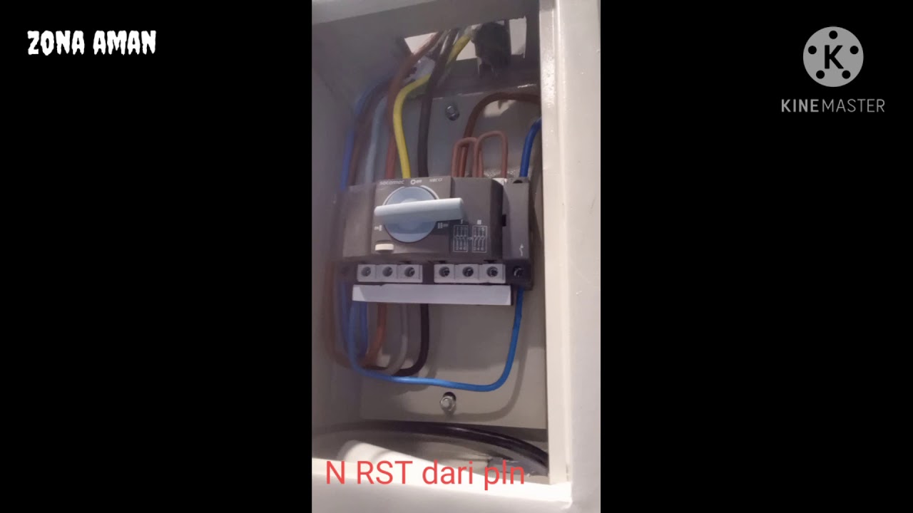 cara merakit saklar genset 3 phase /OHM 3 phase socomec