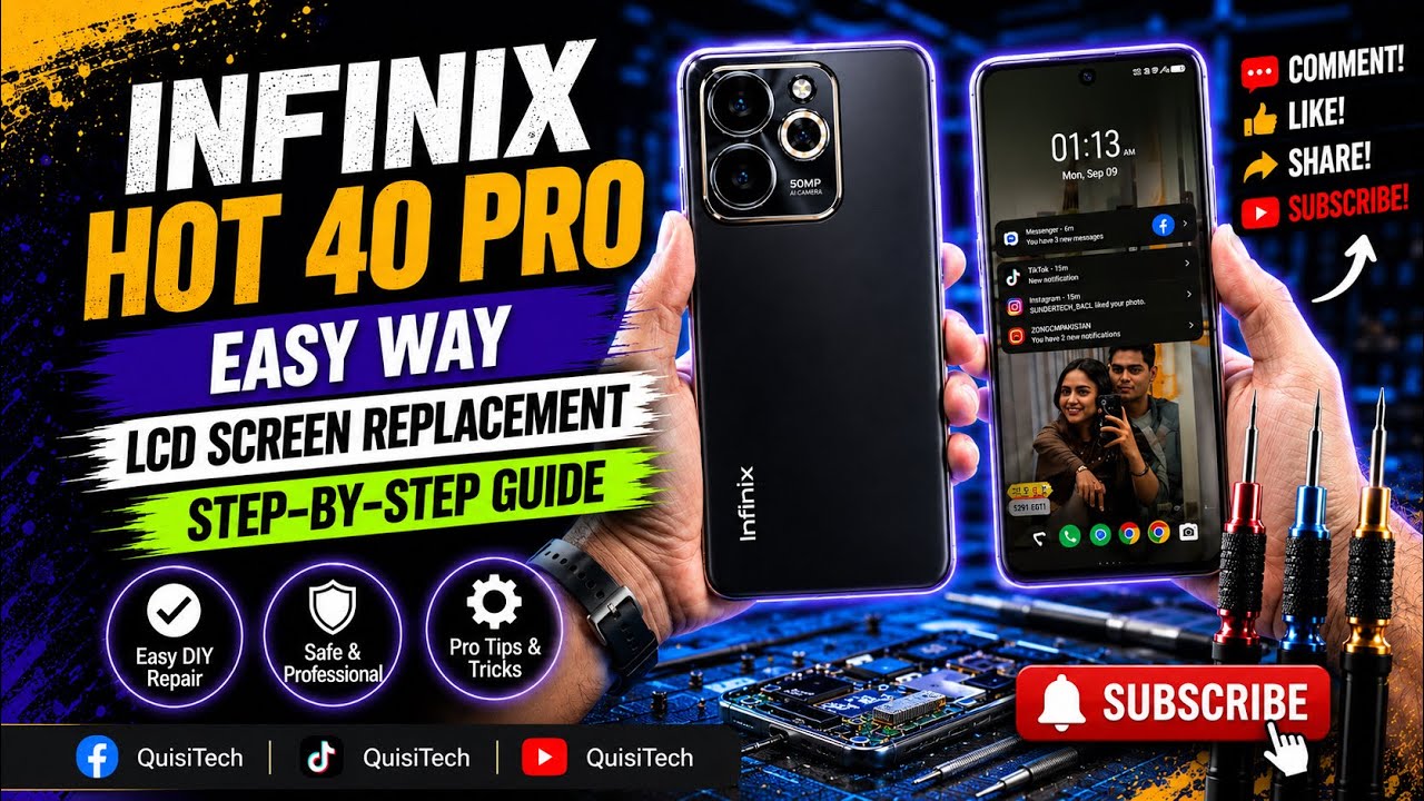 Замена ЖК-дисплея iNfiNix Hot 40 Pro | Как заменить ЖК-дисплей iNfinix hot 40 pro!