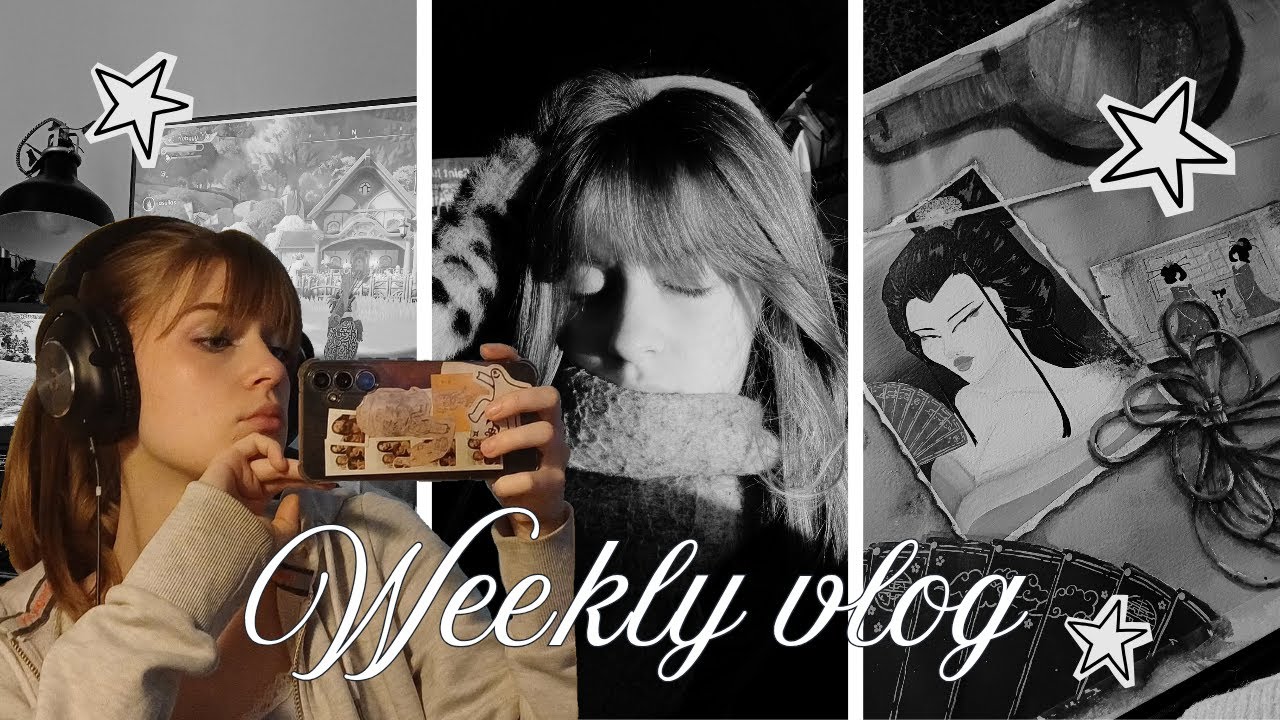 Weekly vlog, étudiante en art, chill ✨